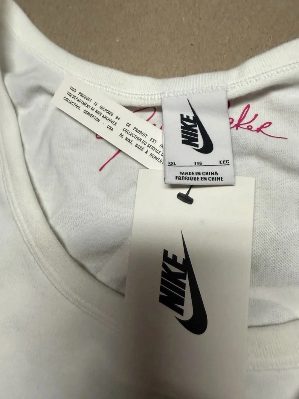 NIKE XXL LGBT Be True Collection Pride Tank Top Gilbert Baker Mens white NEW!